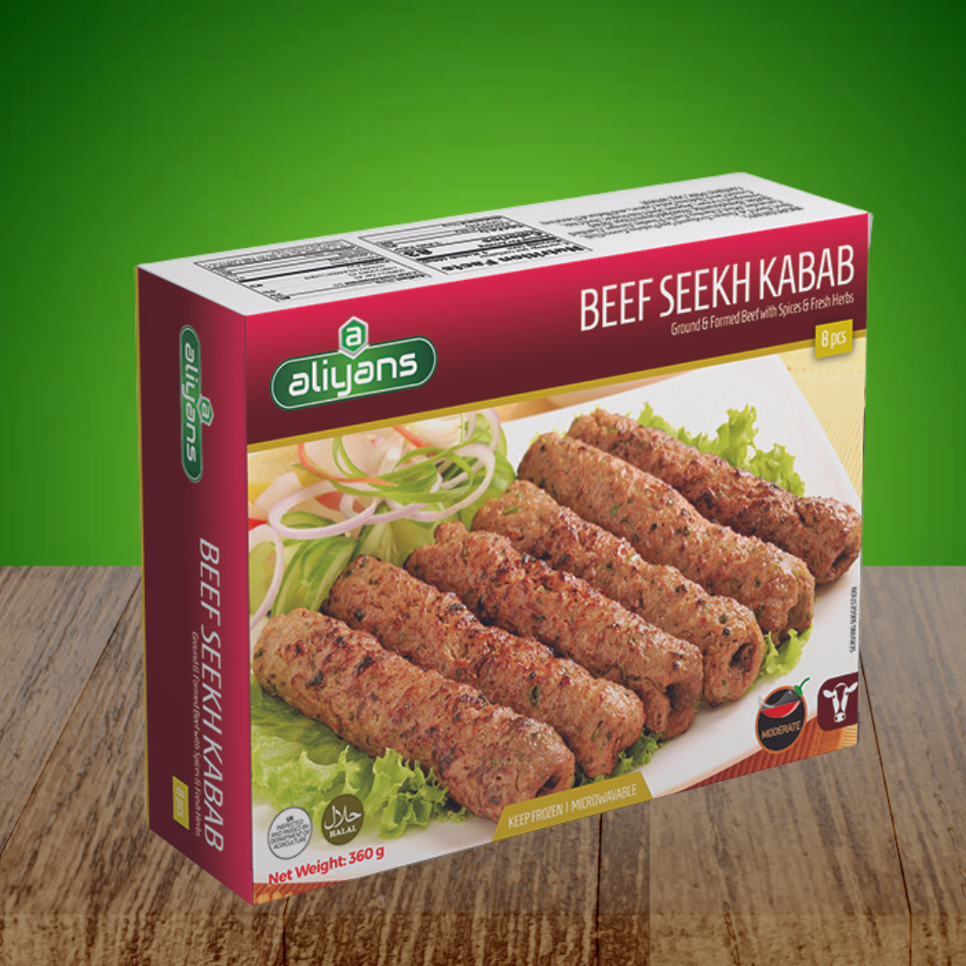 Beef Seekh Kabab Small 8 Pcs - moderate spicy